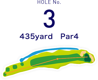 HOLE No.3 400yard  Par4