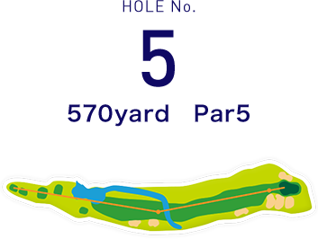 HOLE No.5 400yard  Par4