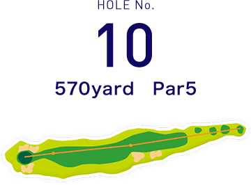 HOLE No.10 225yard  Par3