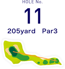 HOLE No.11 400yard  Par4
