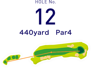 HOLE No.12 225yard  Par3