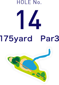 HOLE No.14 225yard  Par3