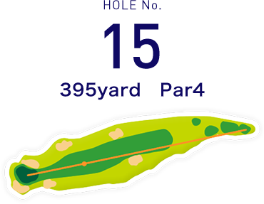 HOLE No.15 400yard  Par4