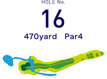 HOLE No.16 225yard  Par3