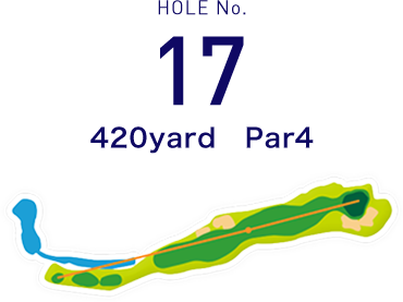 HOLE No.17 400yard  Par4